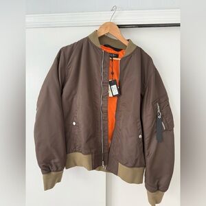 Rag & Bone Men’s Brown Bomber Jacket - Medium NWT